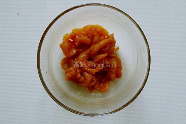 豇豆炒里脊的做法图解3