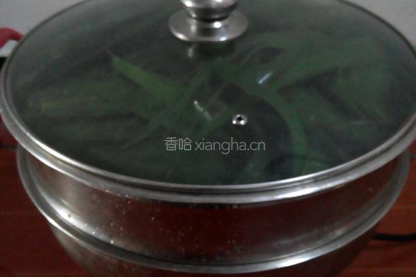 芦叶蒸甜饭的做法图解5