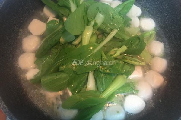 青菜豆腐鱼丸汤的做法图解8