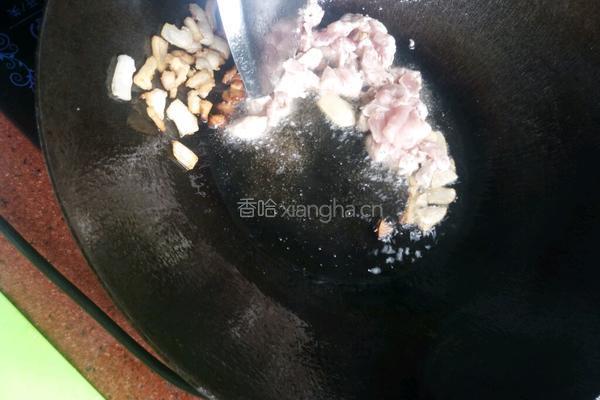 菜根炒肉的做法图解4