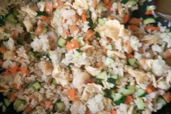 虾仁炒饭的做法图解9