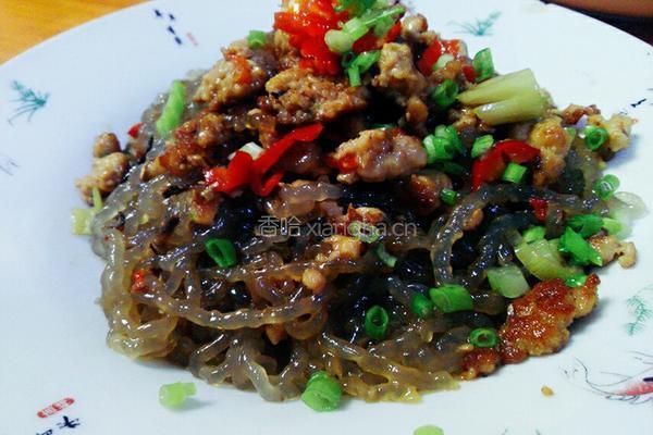 辣酱肉末粉条的做法图解8