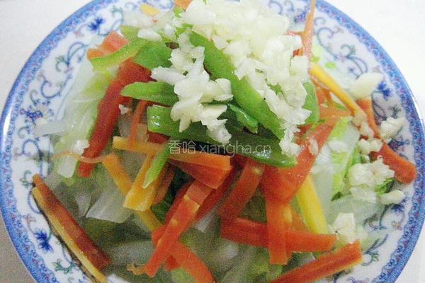 炝拌水煮白菜的做法图解5
