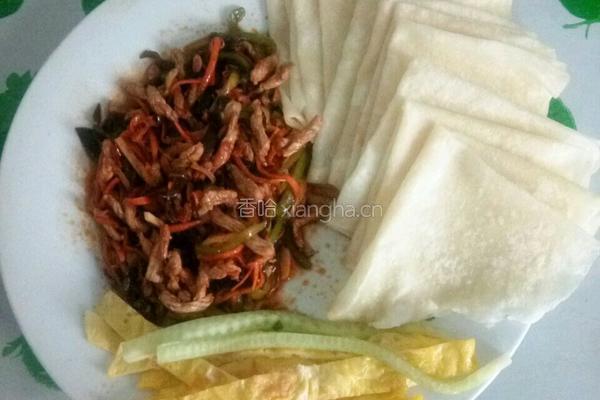 肉丝卷饼的做法图解11