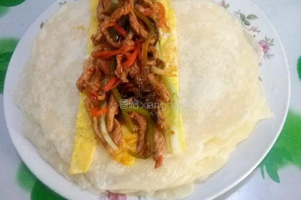 肉丝卷饼的做法图解12