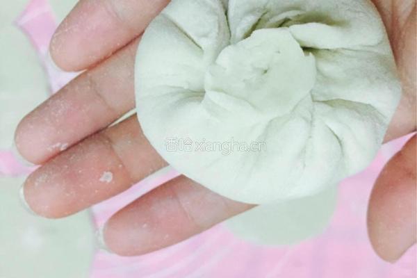 小白菜素馅小包子的做法图解12