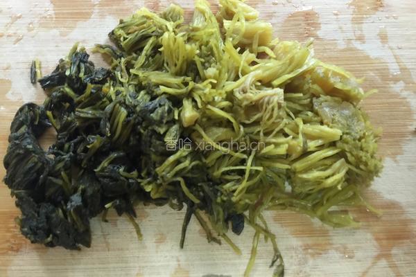 雪菜肉丝面的做法图解2