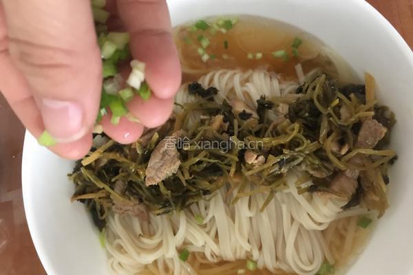 雪菜肉丝面的做法图解13