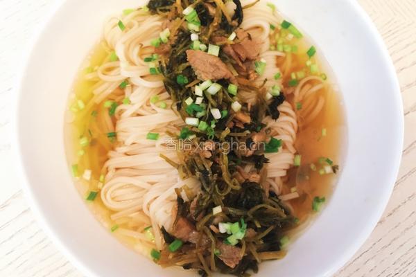 雪菜肉丝面的做法图解14