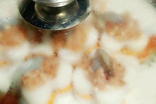 白萝卜酿虾球的做法图解10