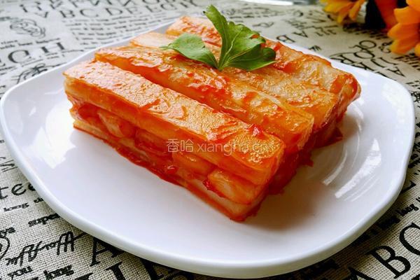 番茄酱炒年糕的做法图解6