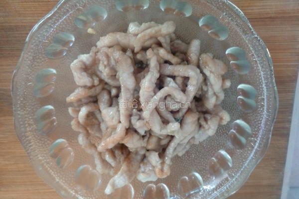 肉丝炒蒜苔的做法图解6