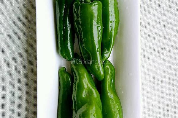 青椒包肉的做法图解3