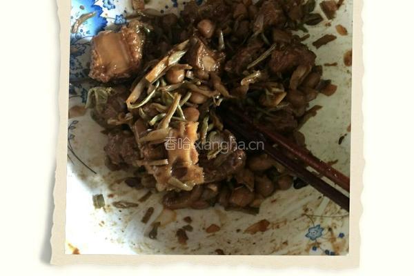 排骨扁豆包子的做法图解2