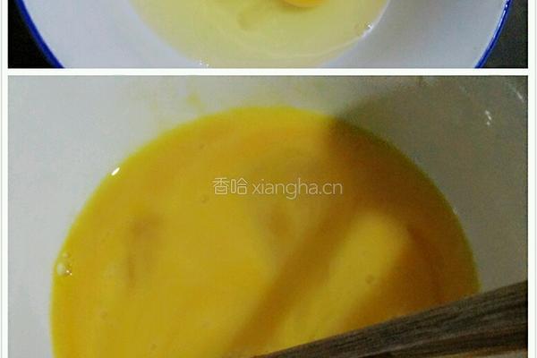 青椒炒鸡蛋火腿片的做法图解2