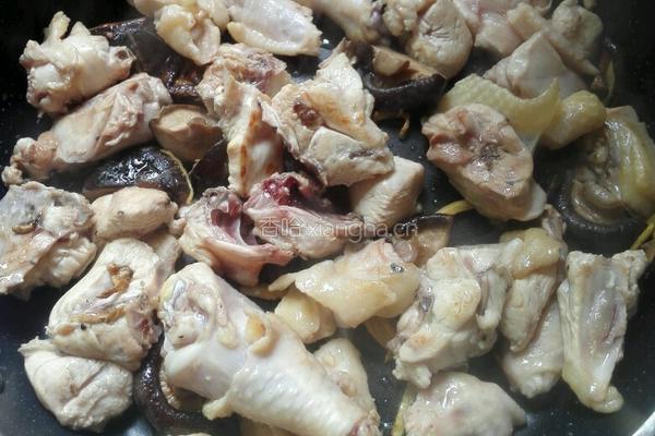 鸡肉炖蘑菇的做法图解5