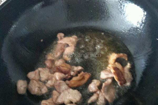 豆角炒肉的做法图解4