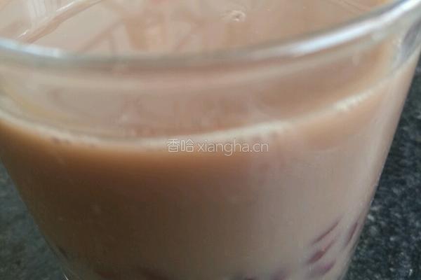 红豆奶茶的做法图解3