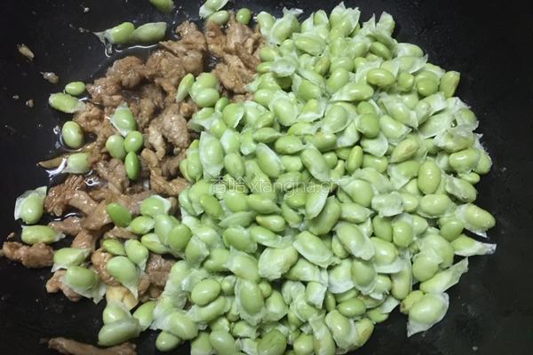 肉丝炒毛豆的做法图解6