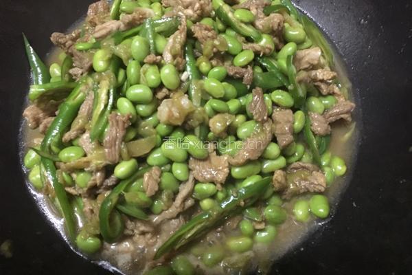 肉丝炒毛豆的做法图解7