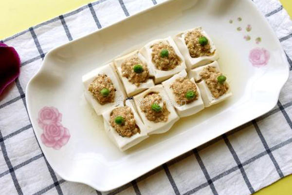 豆腐蒸肉末的做法图解7