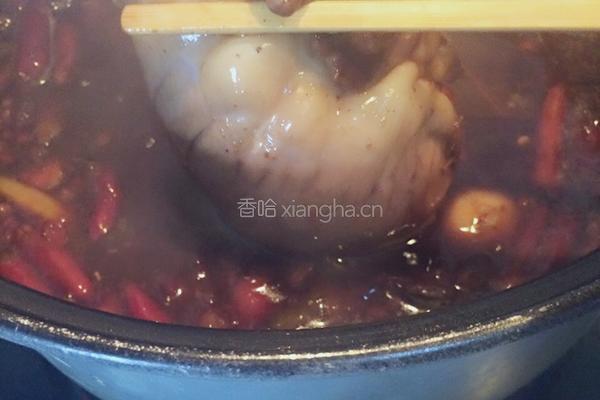 手撕猪心拌香葱的做法图解4