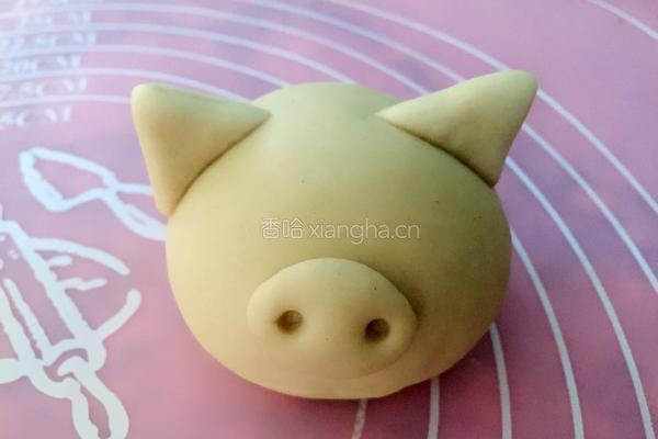 小猪豆沙包的做法图解9