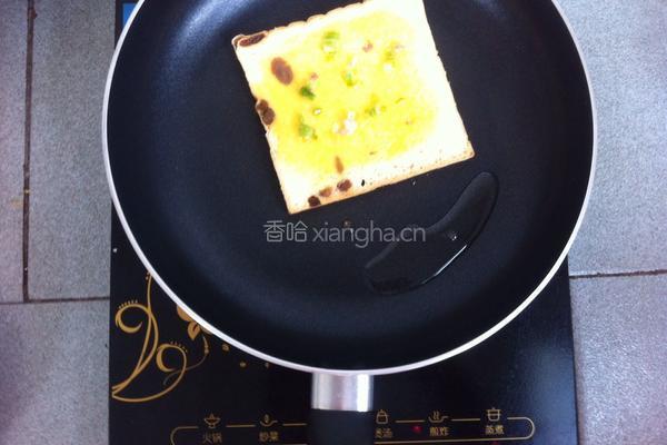 葱香鸡蛋吐司的做法图解6