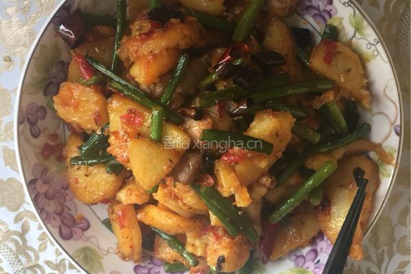 香辣土豆片的做法图解4