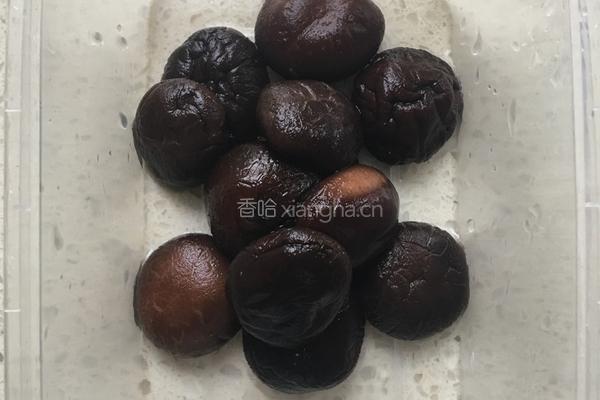 油菜蘑菇的做法图解1
