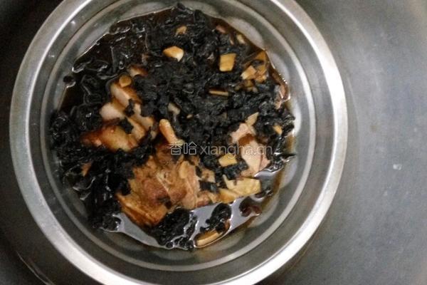 茶香梅菜扣肉的做法图解14