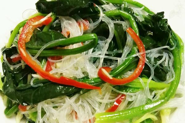 凉拌粉丝菠菜的做法图解7