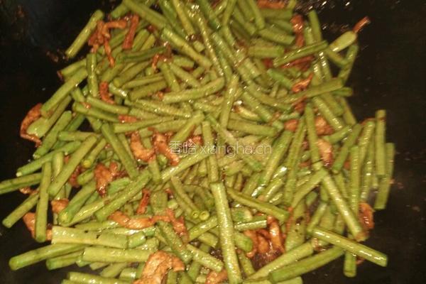 肉丝炒豆角的做法图解4