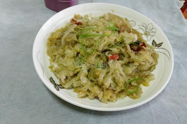 酸菜炒粉条的做法图解6