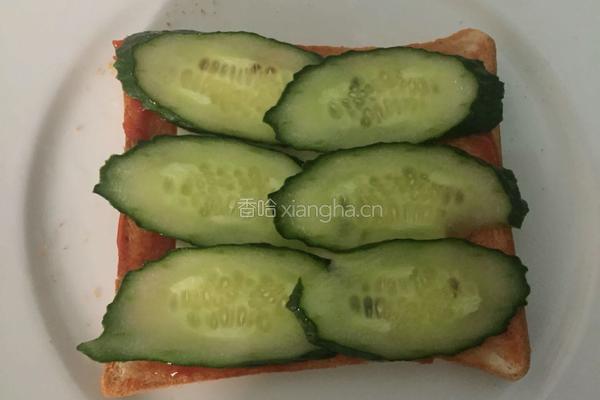 鸡蛋火腿三明治的做法图解5