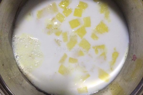 菠萝蛋奶露的做法图解4