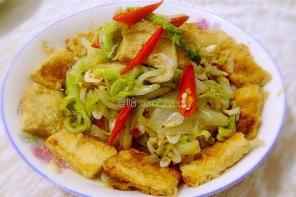 小白菜海米炖豆腐的做法图解8