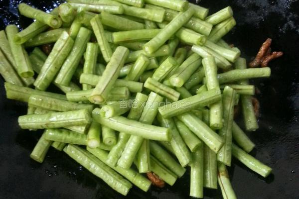 豆角炒肉丝的做法图解5