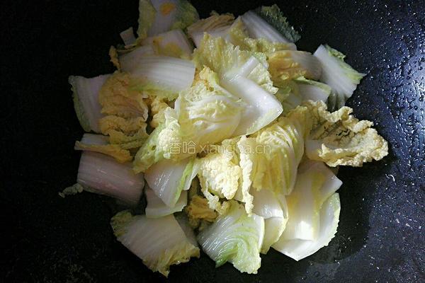 醋溜白菜的做法图解3