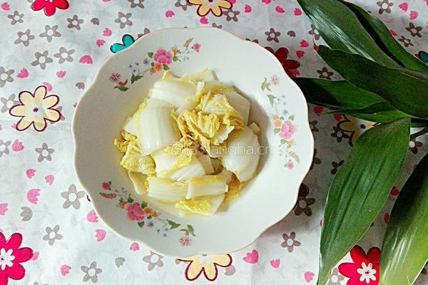 醋溜白菜的做法图解4