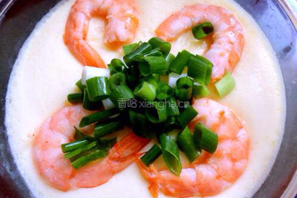 虾蒸鸡蛋羹的做法图解4