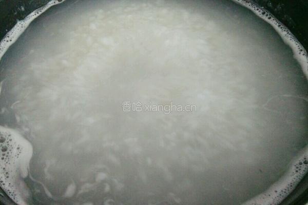 虾米青菜粥的做法图解3