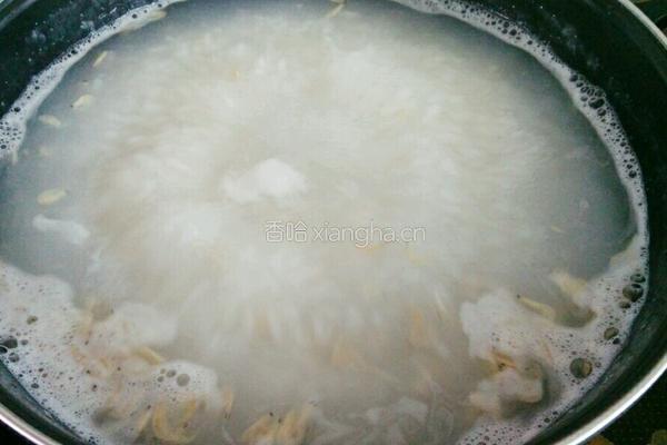 虾米青菜粥的做法图解6