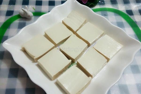 肉馅酿豆腐的做法图解2