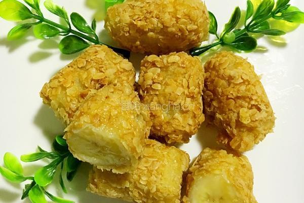 燕麦炸香蕉的做法图解8