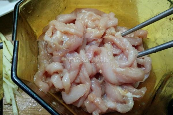 鲜茶树菇炒肉的做法图解3