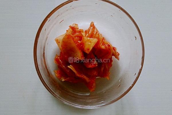 辣泡菜拌饭的做法图解3