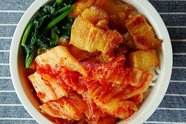 辣泡菜拌饭的做法图解7