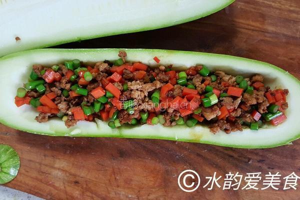 肉末焗西葫芦的做法图解5