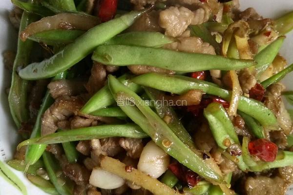 豆角炒肉丝的做法图解5